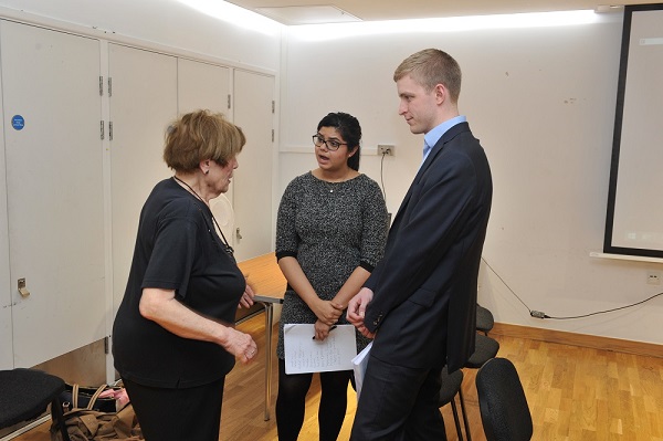 Corporate volunteer visiting Blackfriars office