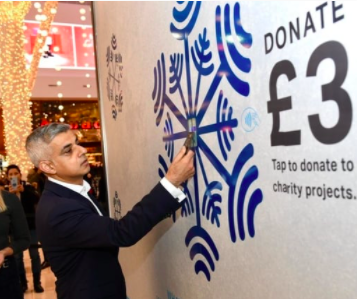 Contactless Donation at an event